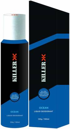 KILLER Ocean Deo, 150ml Deodorant Spray - For Men & Women