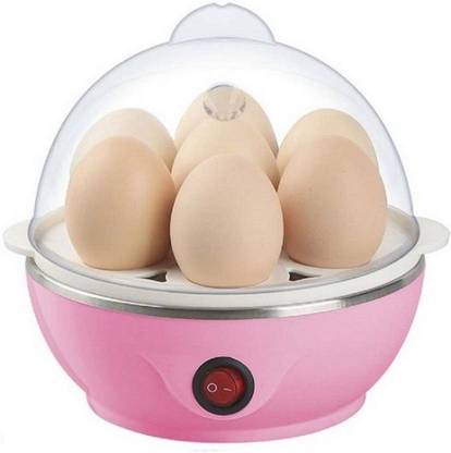 ELEGANTSHOPPING Pink and White Egg Cooker