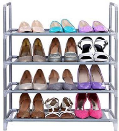 CMerchants 4-L-SHOE-RACK023 Metal Collapsible Shoe Stand