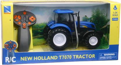 NEW RAY 1:24 Scale, Die Cast New Holland T7.315 Farm Tractor with Remote Control