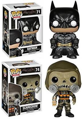 Funko Pop! Batman Arkham Knight Batman + Scarecrow - Vinyl Figure Set New
