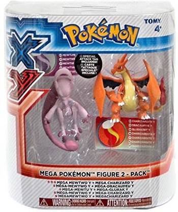 POKEMON Pokemon X&Y X Y Mega Mewtwo Y + Mega Charizard Y Figure 2 Pack