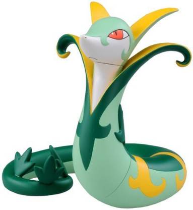 TAKARA TOMY Pokemon Japanese Black White 6 Inch Vinyl Figure Serperior