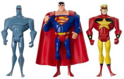 JUSTICE LEAGUE Unlimited Superman Starman Amazo 3 Pack