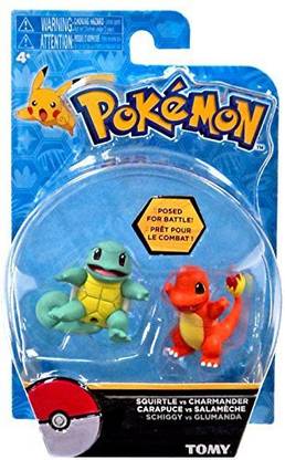 POKEMON Pokemon Action Pose Squirtle Vs Charmander 2 Mini Figure 2-Pack
