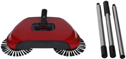ALTG 360 Degree Rotating Manual Sweeper Floor Cleaning Machine Plastic Dry Broom