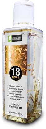 Aurascen Mineral Free18 Herbs Hair Oil With Roots 200ml Hair Oil