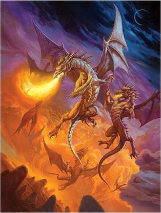 SunsOut Jeff Easley Dragon Dawn Jigsaw Puzzle 500pc