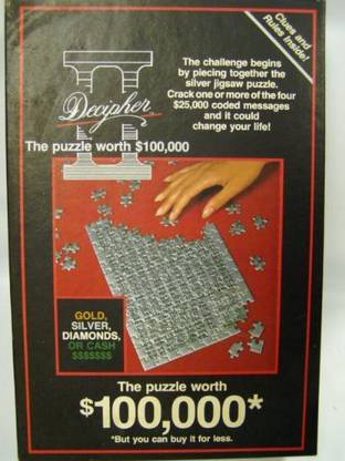 Decipher DECIPHER II The Puzzle Worth $100,000 *But you can buy it for less. by