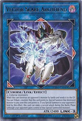 Yu-Gi-Oh! Vector Scare Archfiend - EXFO-EN040 - Rare - 1st Edition - Extreme Force (1st Edition)