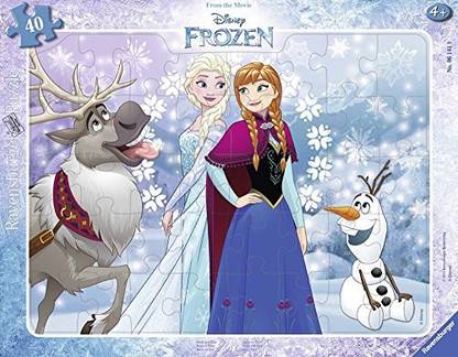 RAVENSBURGER Frozen-Anna and Elsa Jigsaw Puzzle (40 Piece)
