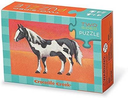 Crocodile Creek 24-pc Two-sided puzzle/Horse by