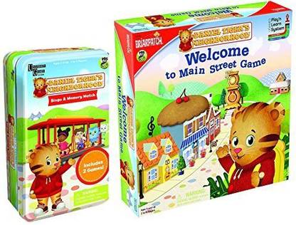 Briar Patch Daniel Tiger Main Street Game and Two Game Tin Bundle 2 items