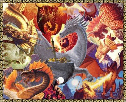 SunsOut Dragon Collage 1500pc Jigsaw Puzzle by Greg Hildebrandt