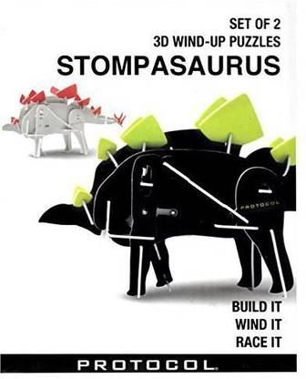 PROTOCOL Stompasaurus (Set of 2 3D Wind-Up Dinosaur Puzzles)