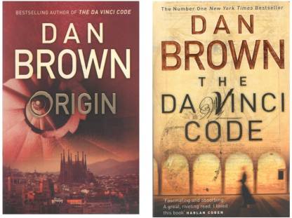 Set Of 2 Books By Dan Brown- Origin And The Da Vinci Code