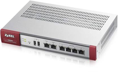 Zyxel (USG) UTM Firewall, Blocks Ransomware, Gigabit Ports, Business Class Router 5 GHz 1000 Mbps Wifi Speed Dual Band Internal Antenna Access Point Mode