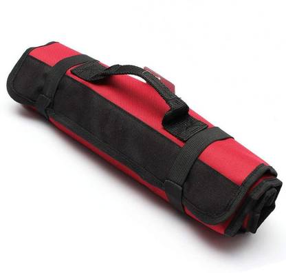 Techtest 22 Pockets tool organizer bag for technician telecom men service engineer electrical ac car cycle electrician heavy duty kit Portable Screwdriver Roll Case Pouch Holder multi-function reel-type hardware Storage Plier Handbag Fabric Tool Bag