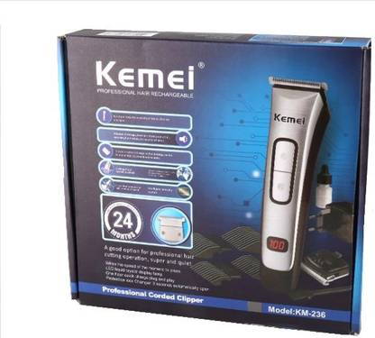 Kemei Pro Advance KM-236 Aquatic Series Trimmer 45  Runtime 4 Length Settings