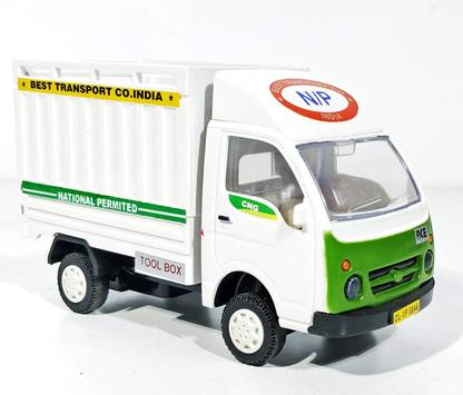 E-Chariot Tata Ace Freight Carrier CT-130 - White Miniature Automobile toy