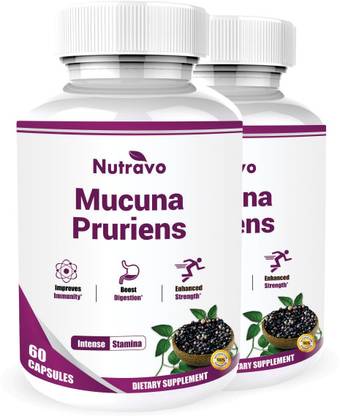 Nutravo Mucuna Pruriens Extract - 60 Capsules (Pack of 2)