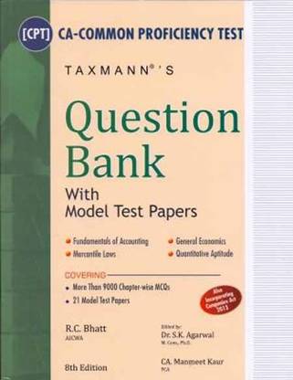 Question Bank with Model Test Papers (Ca-Cpt)