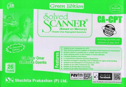 Solved Scanner CA-CPT (English) DECEMBER 2018 EXAM