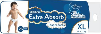 Billion Extra Absorb Diaper Pants - XL