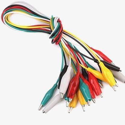Auslese PZIN14013619 Crocodile clip, Alligator Clips, Wire Testing Cable Two Pin Plug