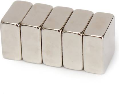 PATEL MAGNETS 5 Pieces of 12mm x 9mm x 6mm Neodymium Magnets - N52 Block/Rectangle Magnets Multipurpose Office Magnets Pack of 5