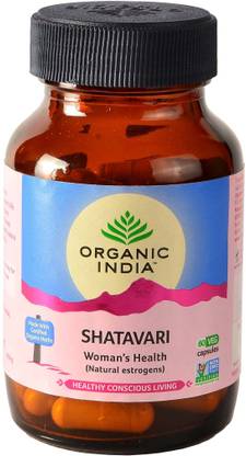 ORGANIC INDIA Shatavari 60 Capsules Bottle