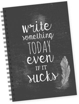 Dpotli Write Something Today A5 Notebook Ruled 140 Pages