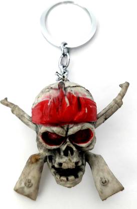 SWAAG ZONE DANGER SIGN SKULL KEY CHAIN Key Chain