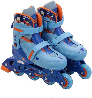 DISNEY Mickey Mouse Inline Semi Soft Skate Combo Set In-line Skates - Size 27-30 US