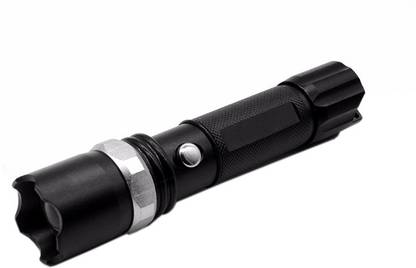 Selva Front Ultra Bright Rechargeable Zoomable Tactical Flashlight 3 switch mode Torch