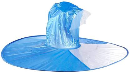 THE Bling STORES UFO Foldable Raincoat/Folding Umbrella/Hat Umbrella for Rain Umbrella