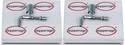 Pepper Agro Gardening Tools Stainless Steel Garden Tap Faucet Set of 2 Nozzle Cock Faucet