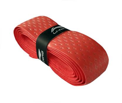 LI-NING GP18 Badminton Racquet Replacement Grip, Red Diamond