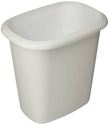 Rubbermaid Vanity Trash Can Wastebasket 6.0 quarts (FG295300WHT)