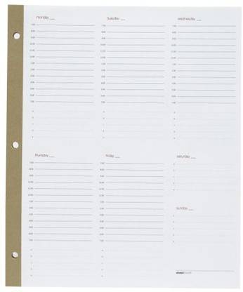 Russell Hazel Russell+Hazel SmartDate Weekly Planner Sheets