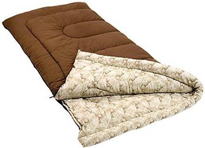 COLEMAN Autumn Trails 30 Degree Sleeping Bag, Standard, Brown and Deer print