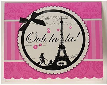Birthday Express Paris Eiffel Tower Damask Party Supplies - Invitations (8)