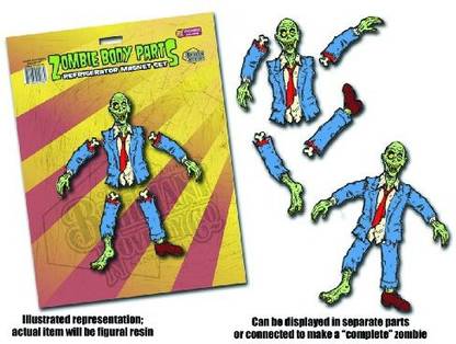 Spherewerx Zombie Body Parts Magnet Set