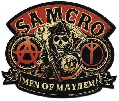 Animewild Sons Of Anarchy Men Of Mayhem Sticker