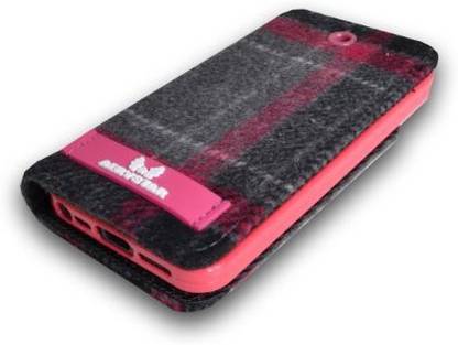 Aerystar Jakarta Plaid iPhone 5 Flip Stand Folio Wallet Case with Card Holder