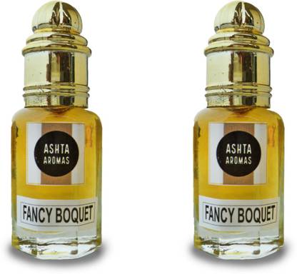 ASHTAAROMAS Fancy Bouquet Refreshing Pack Of 2 (8 ML Each) Herbal Attar