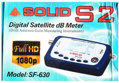 ESCA solid s2 Sf-630 Satellite meter All Dish Compatible Digital Satellite Finder Db Meter with BER + MER + Spectrum Analyzer Non-magnetic Electronic Level