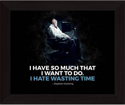 Stephen Hawking Frame FI-0040-1012 Paper Print