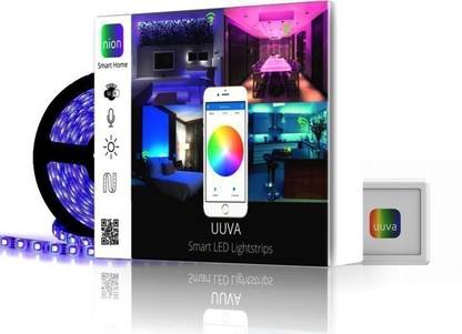 nionai Nion Wi-Fi LED Lightstrips | Wireless | Android | 8ft | 150 LEDs |2000 LUMENS| No Hub | 16 Million Colours | Warm & Cool White | Light Strip