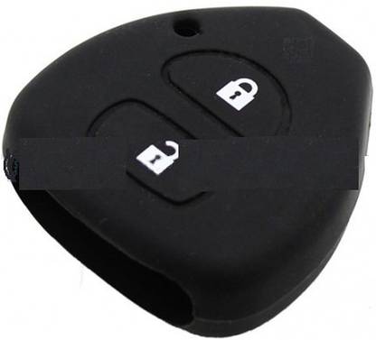 Jadebin Silicone Key Cover For Toyota Innova / Fortuner /Corolla With 2 Button Remote Key Car Key Cover
